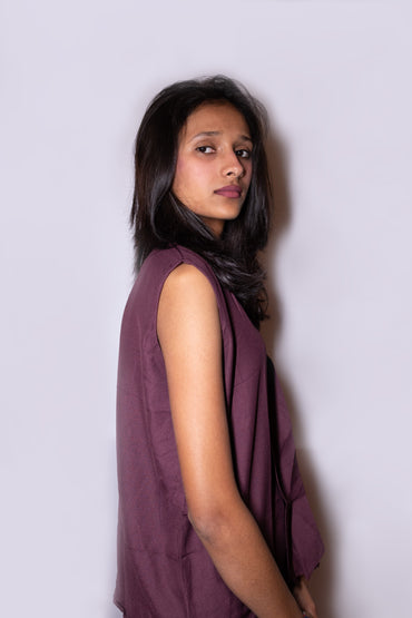 Western Top with Neck Tie - AZZLIAS WARDROBE