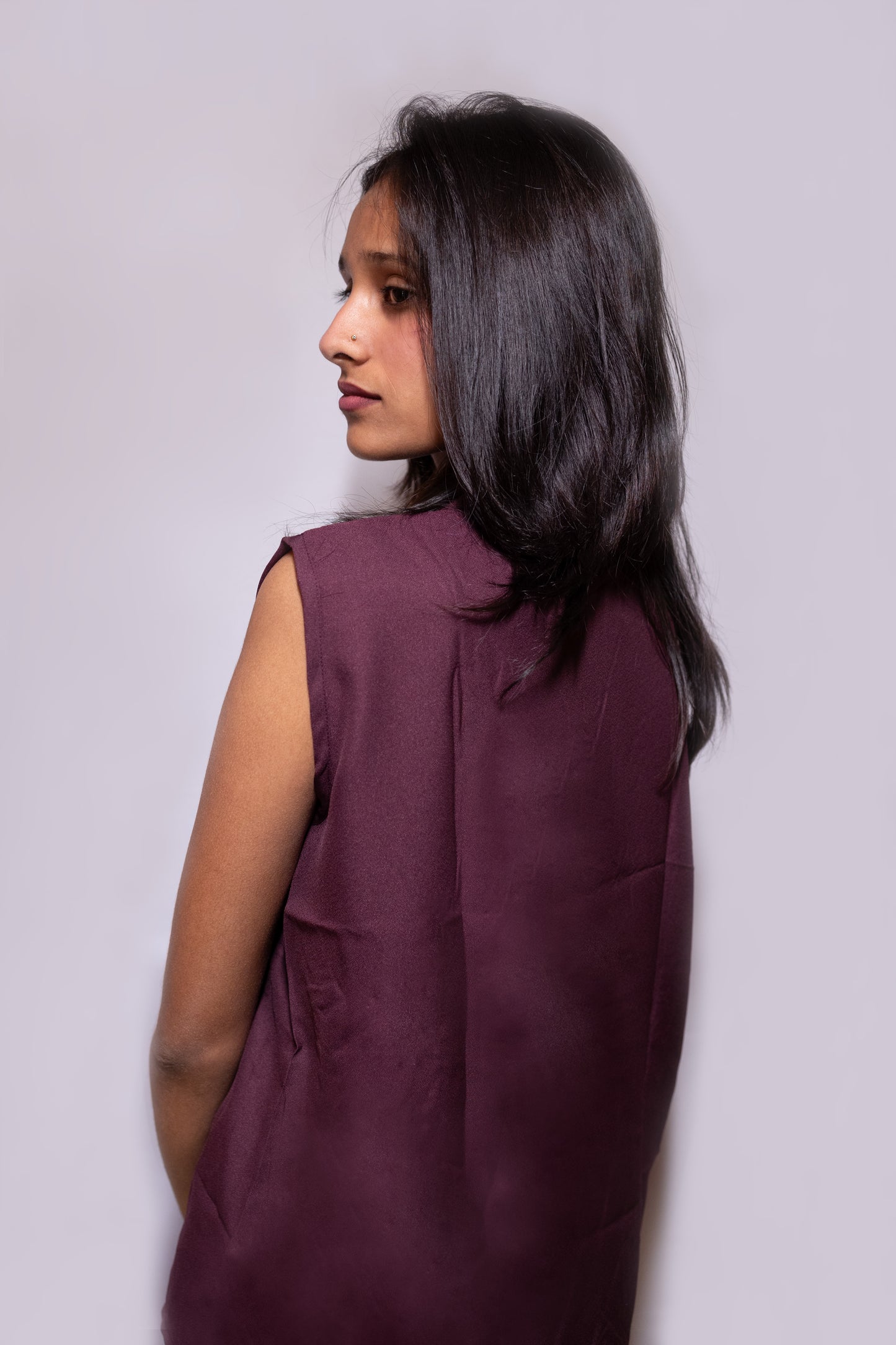 Western Top with Neck Tie - AZZLIAS WARDROBE