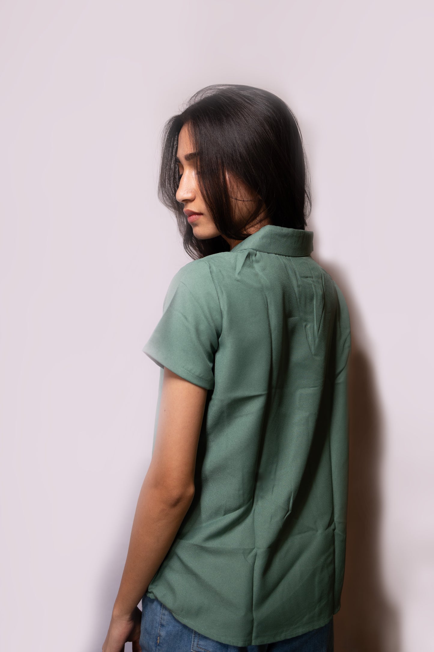 Trendy Necktie Top - AZZLIAS WARDROBE