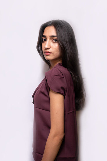 Western Top With Necktie - AZZLIAS WARDROBE