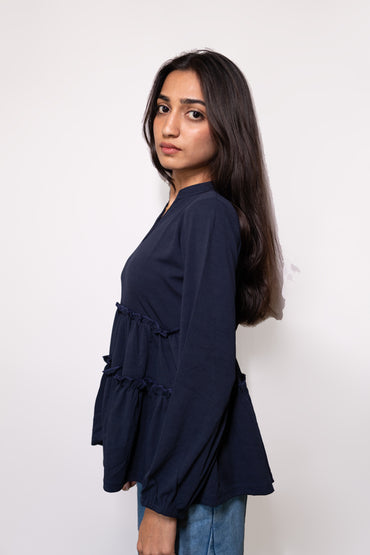 Western Layered Top - AZZLIAS WARDROBE