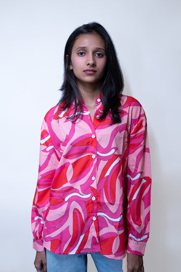 Abstract Print Shirt - AZZLIAS WARDROBE