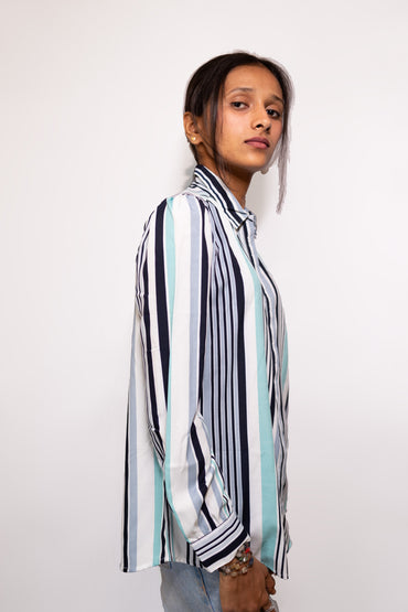 Multicolour Lines Shirt - AZZLIAS WARDROBE