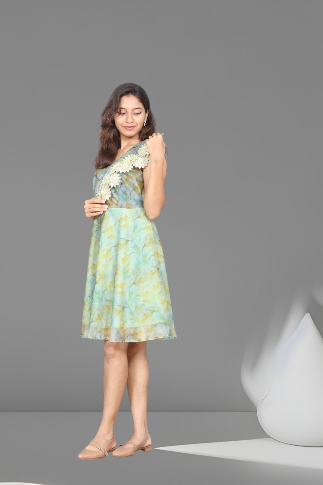 Mulberry Silk Short Dress - AZZLIAS WARDROBE