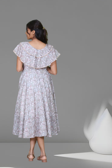 Hakoba Floral Dress - AZZLIAS WARDROBE