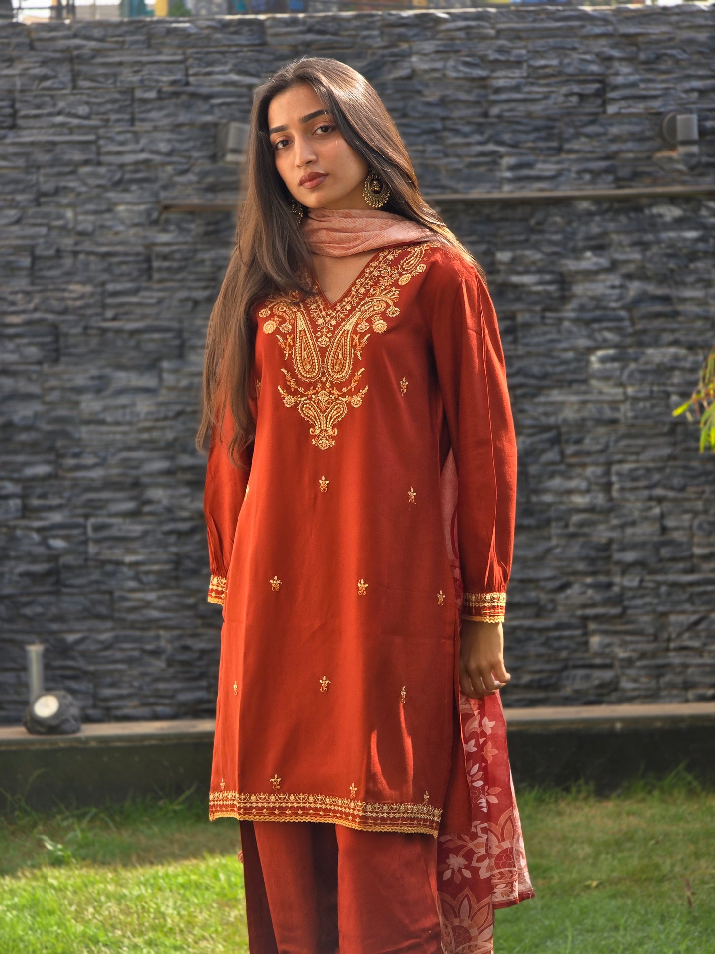 Embellished Kurti Set