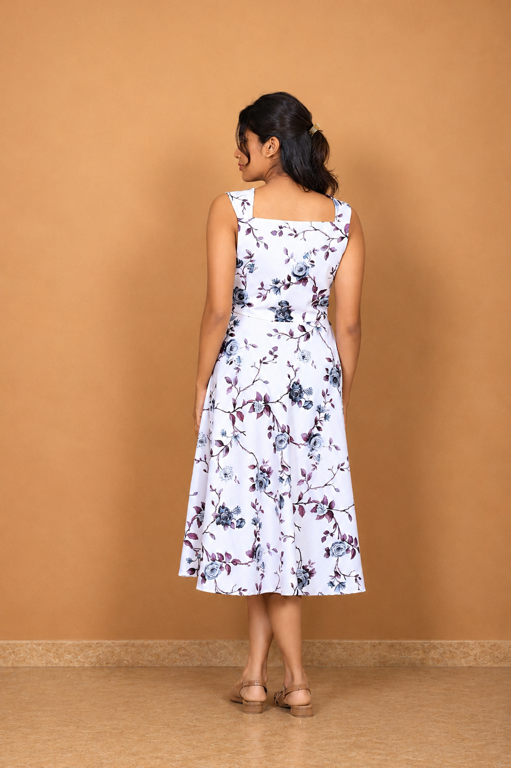 White Floral Dress