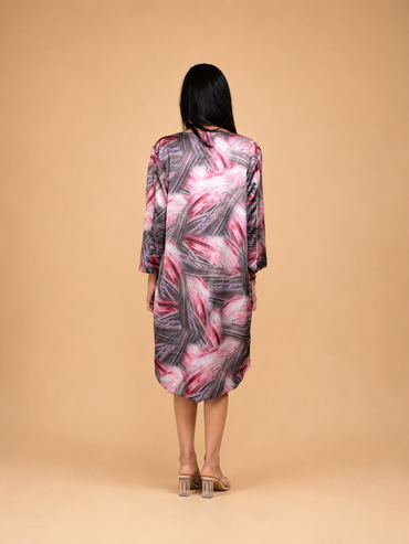 Pink Bodycon Minis With Long Jacket