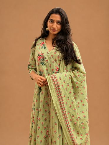 Gulmohar Angarakha Suit Set