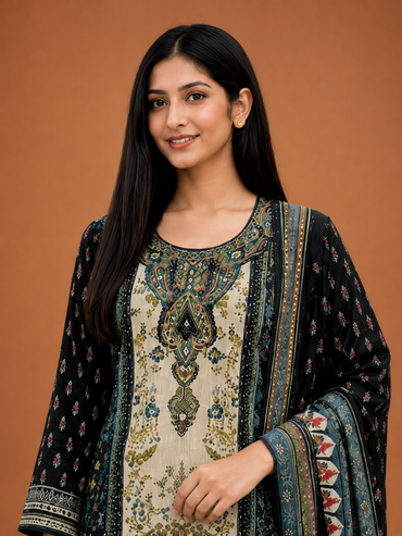 Floral Cotton Suit Set