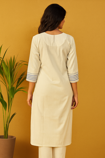 Khadi Cotton Kurti - AZZLIAS WARDROBE