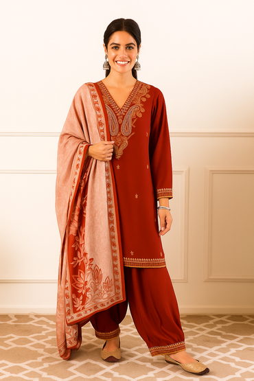 Embellished Kurti Set - AZZLIAS WARDROBE