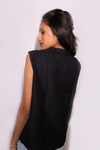 Top with Neck Tie - AZZLIAS WARDROBE