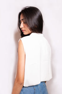 Top with Neck Tie - AZZLIAS WARDROBE