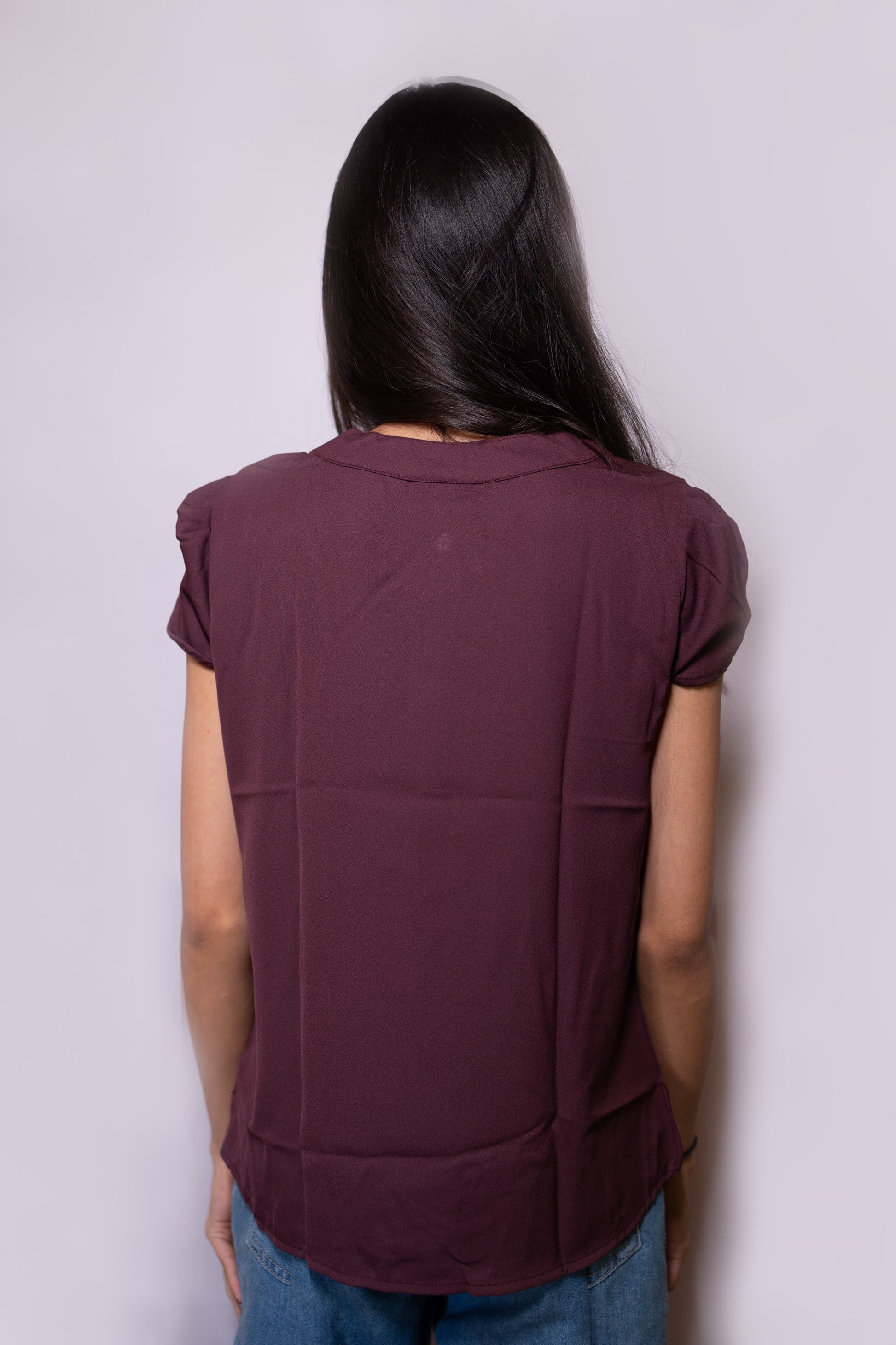 Western Top With Necktie - AZZLIAS WARDROBE