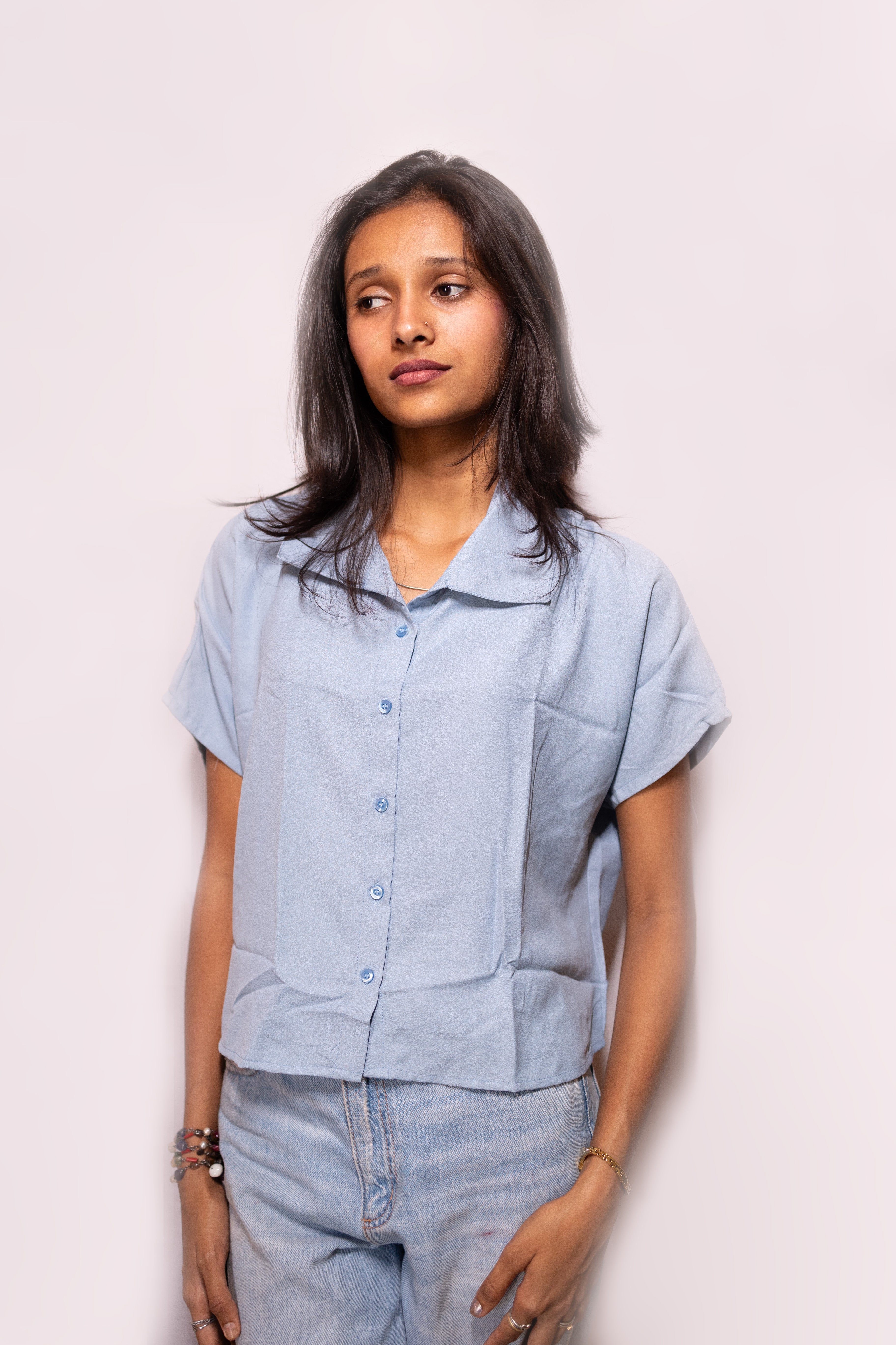 Crop Style Shirt - AZZLIAS WARDROBE