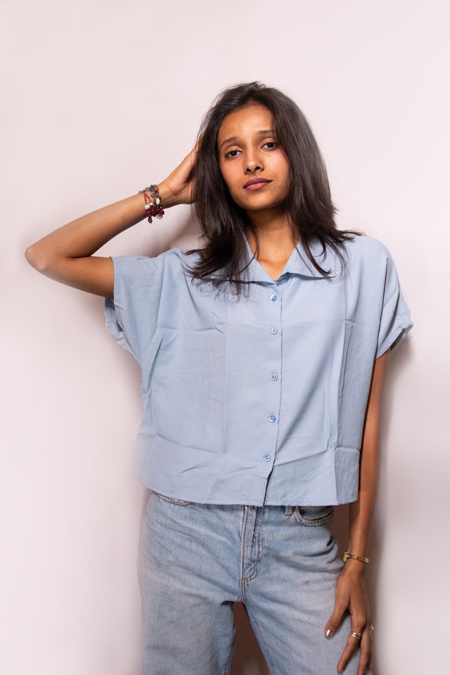 Crop Style Shirt - AZZLIAS WARDROBE