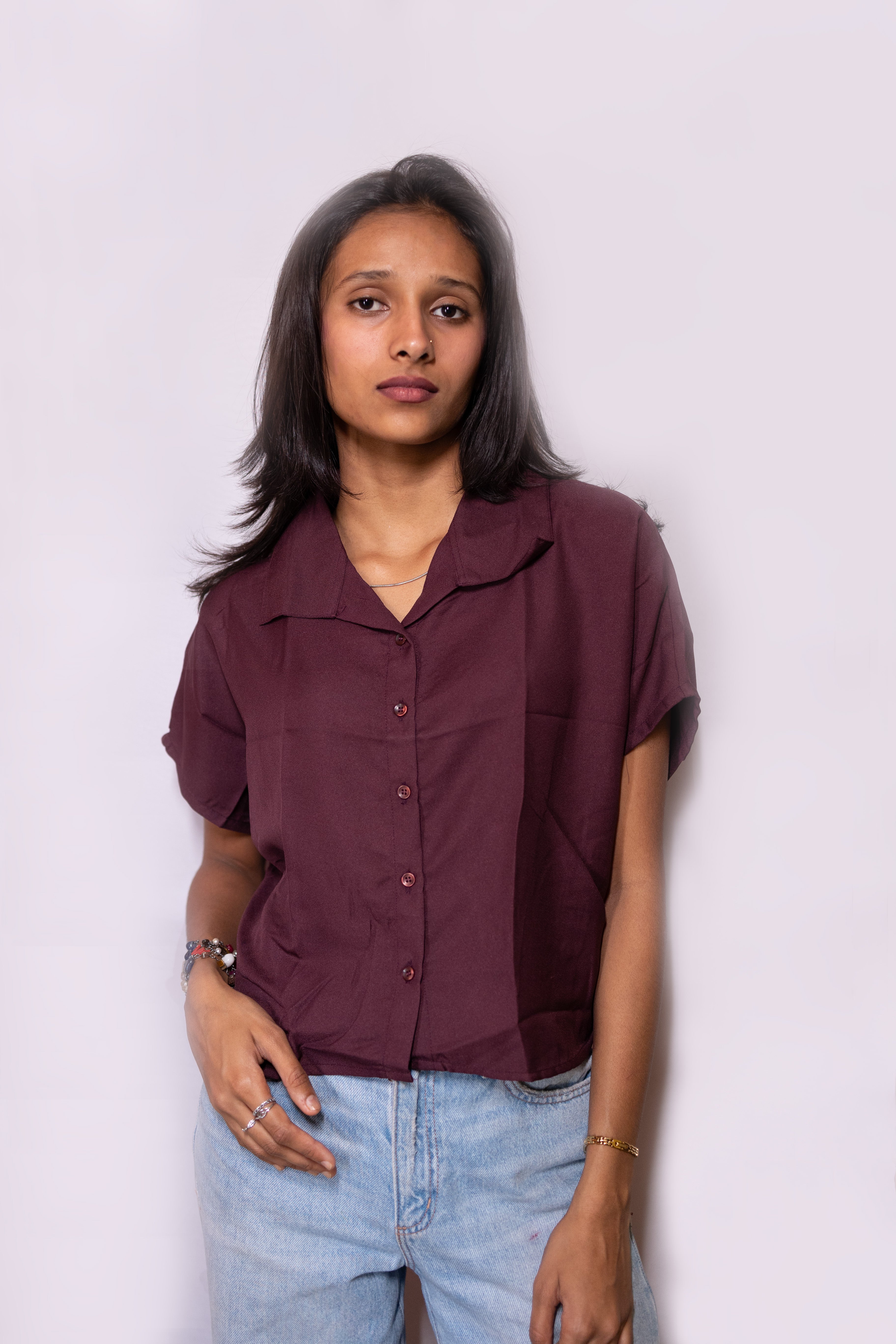 Crop Style Shirt - AZZLIAS WARDROBE