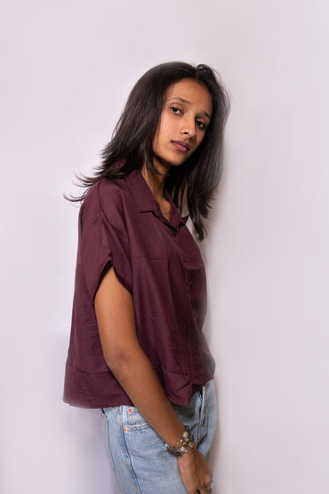 Crop Style Shirt - AZZLIAS WARDROBE