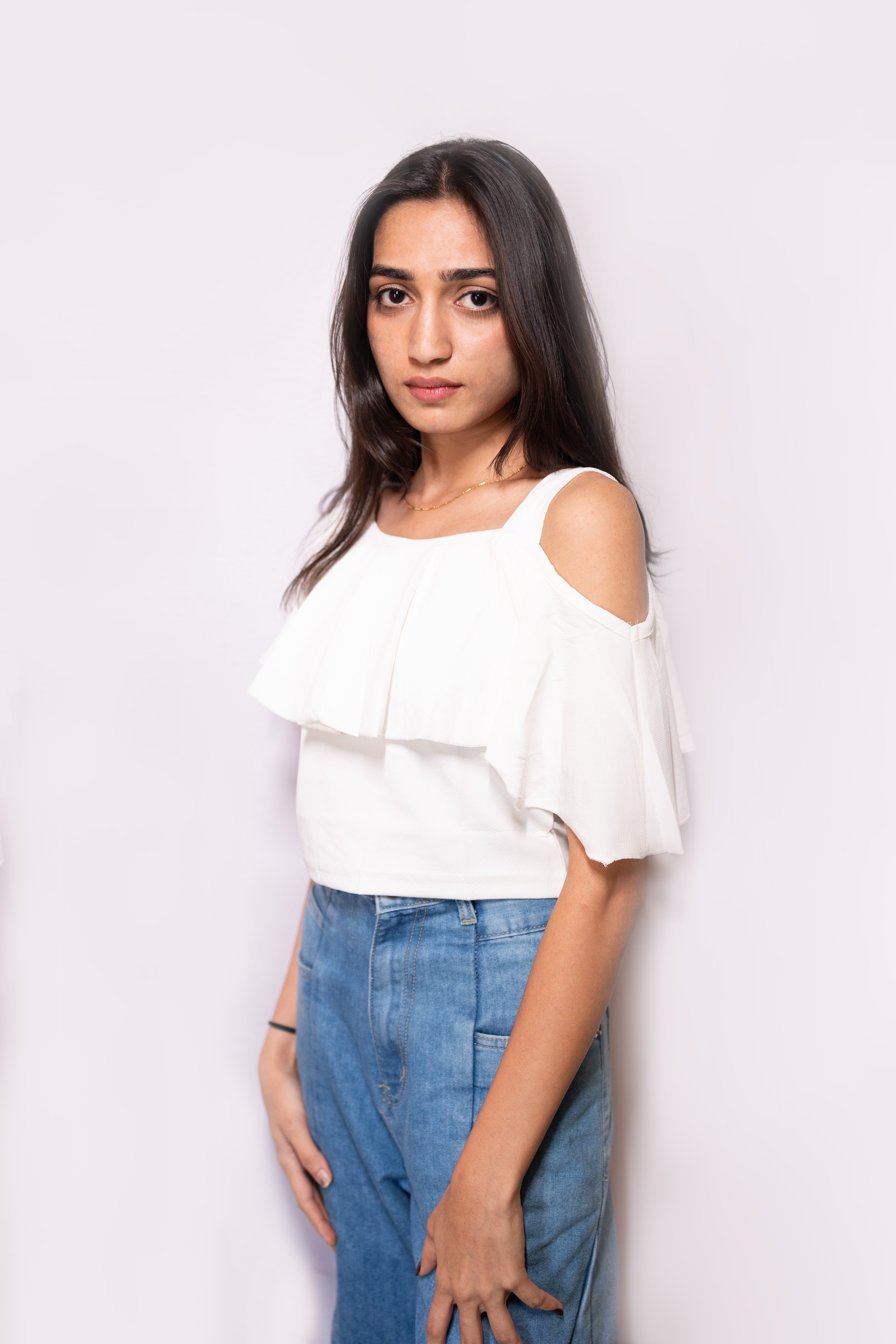 Offshoulder Cape Top - AZZLIAS WARDROBE