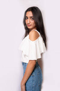 Offshoulder Cape Top - AZZLIAS WARDROBE