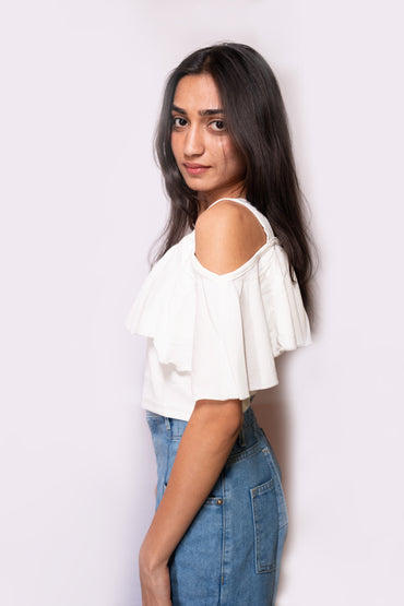 Offshoulder Cape Top - AZZLIAS WARDROBE