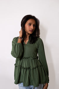 Western Layered Top - AZZLIAS WARDROBE