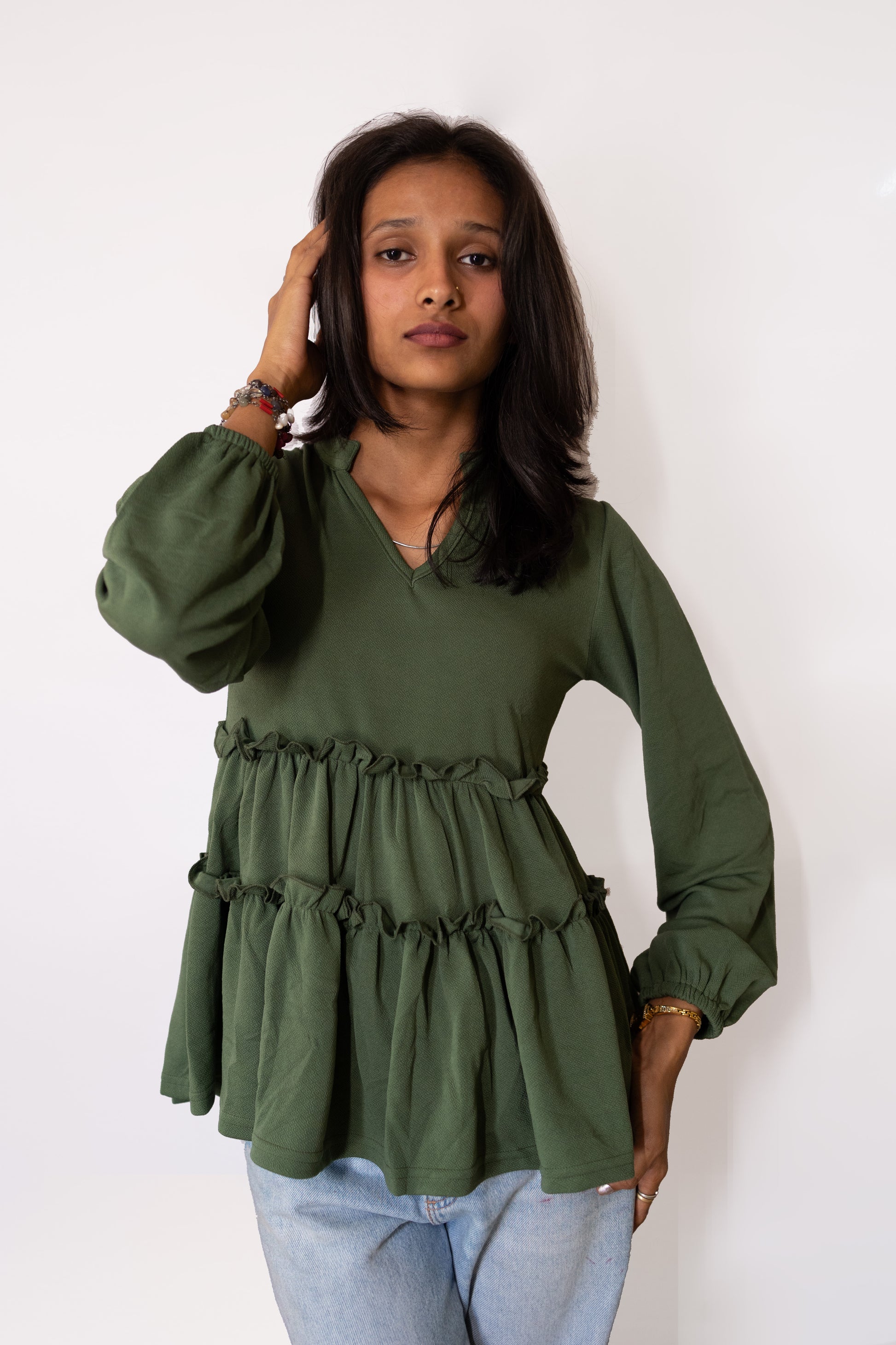 Western Layered Top - AZZLIAS WARDROBE