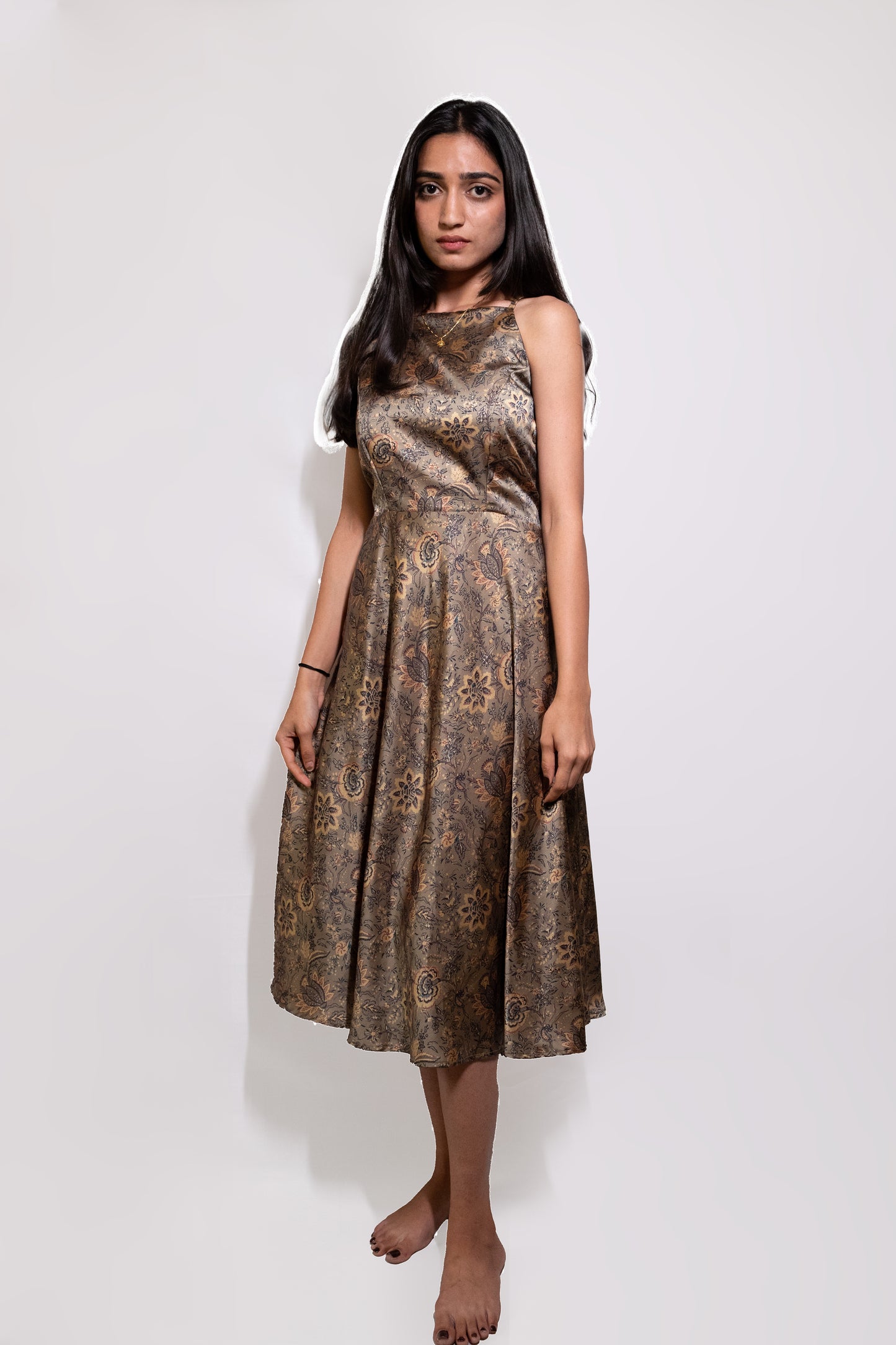 Halter Neck Party Wear Dress - AZZLIAS WARDROBE