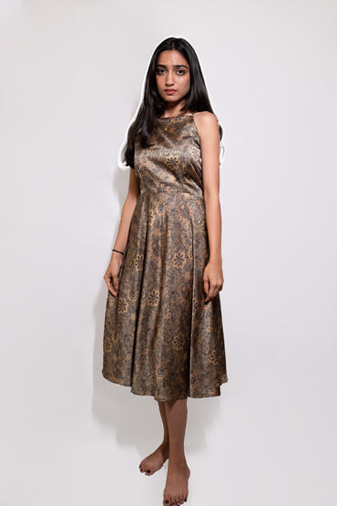 Halter Neck Party Wear Dress - AZZLIAS WARDROBE