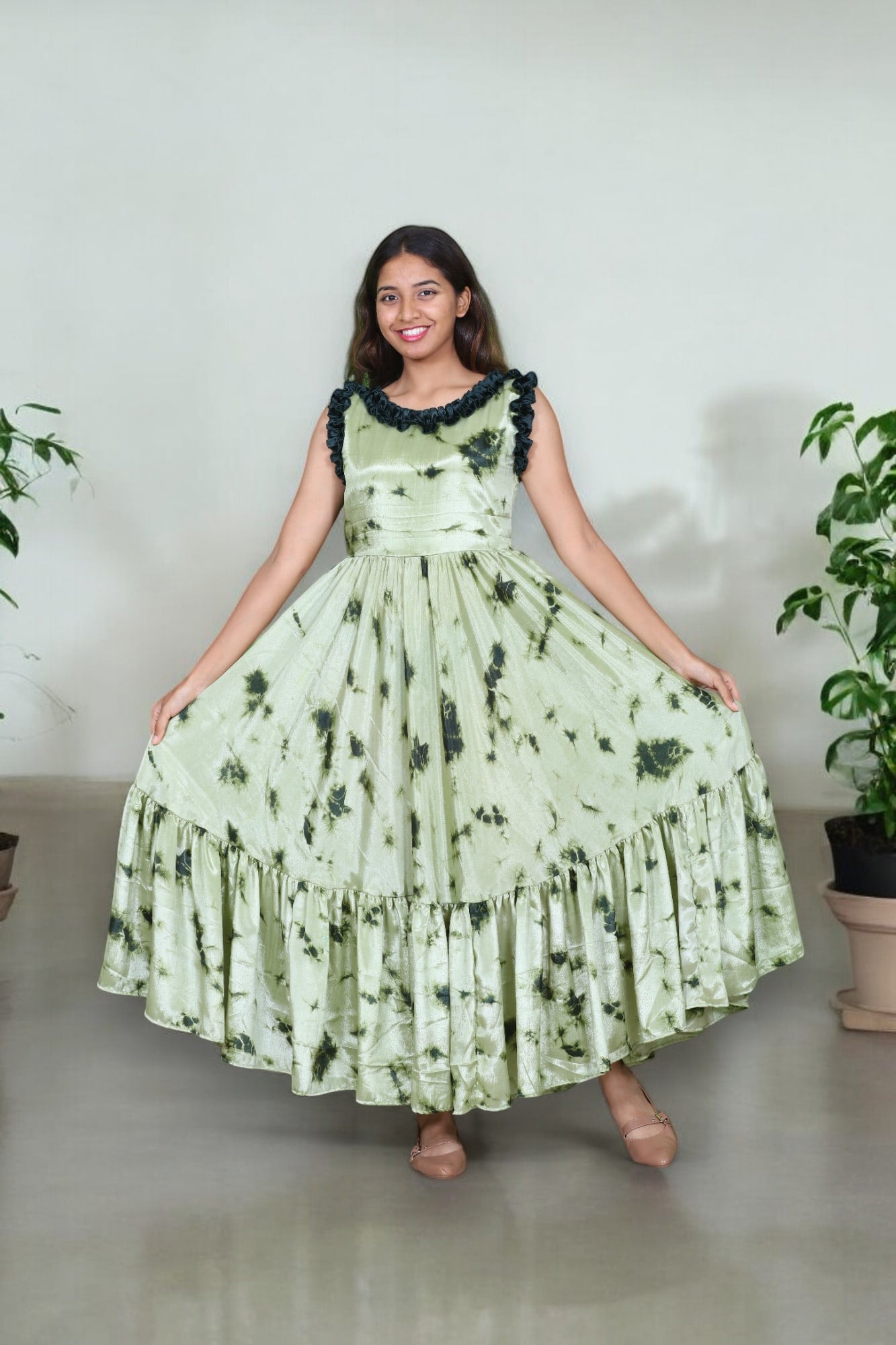 Chinon Tier Sleeveless Dress - AZZLIAS WARDROBE