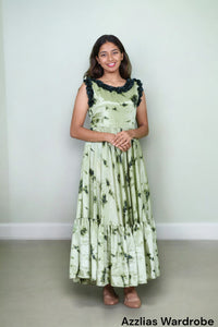 Chinon Tier Sleeveless Dress - AZZLIAS WARDROBE