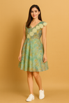 Mulberry Silk Short Dress - AZZLIAS WARDROBE