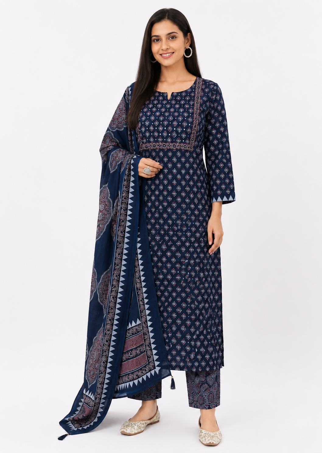 Blue 3pcs Dress