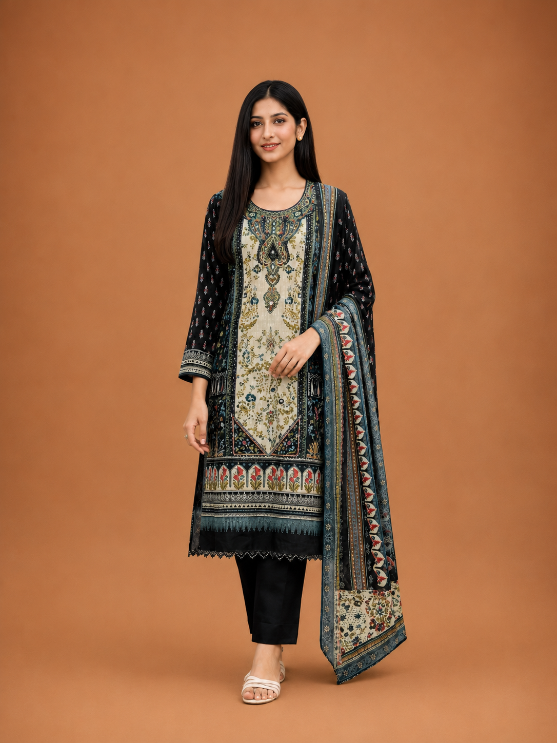 Floral Cotton Suit Set