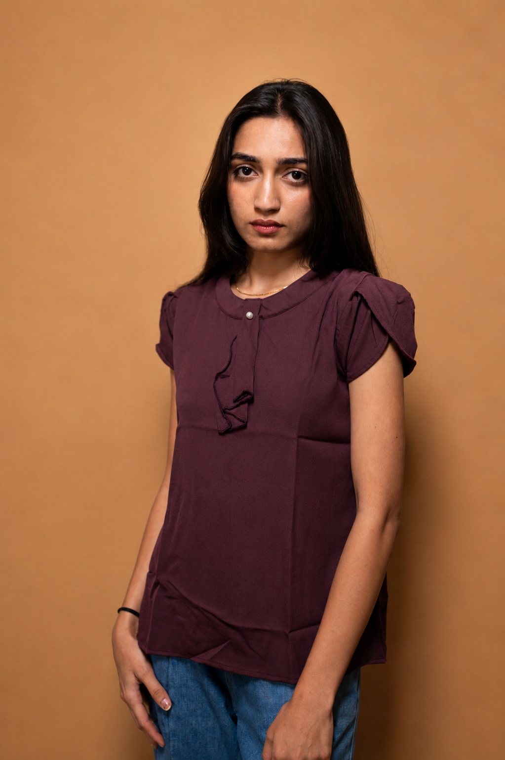 Western Top With Necktie
