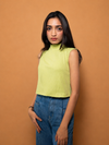 High Neck Crop Top