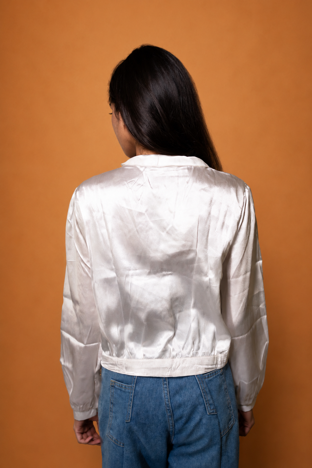 Puff Sleeve Satin Top