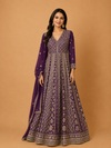 Nagma Purple Ethnic Gown
