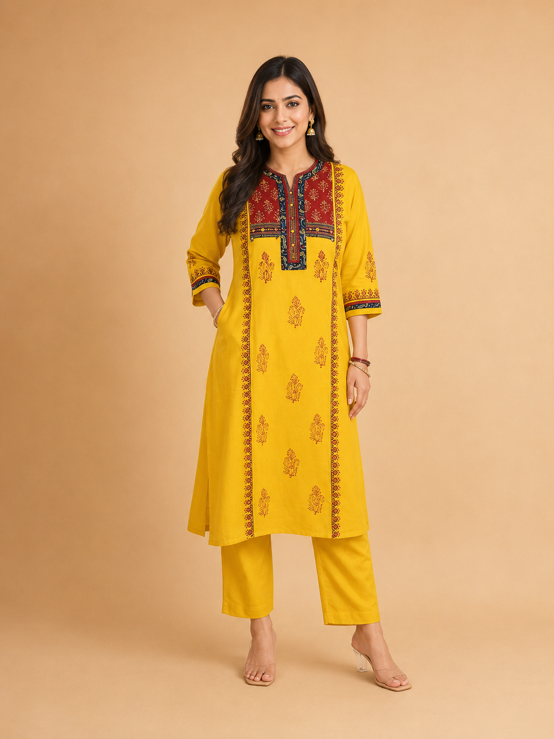 Mustard Yellow 2Pcs Dress