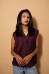 Western Top with Neck Tie