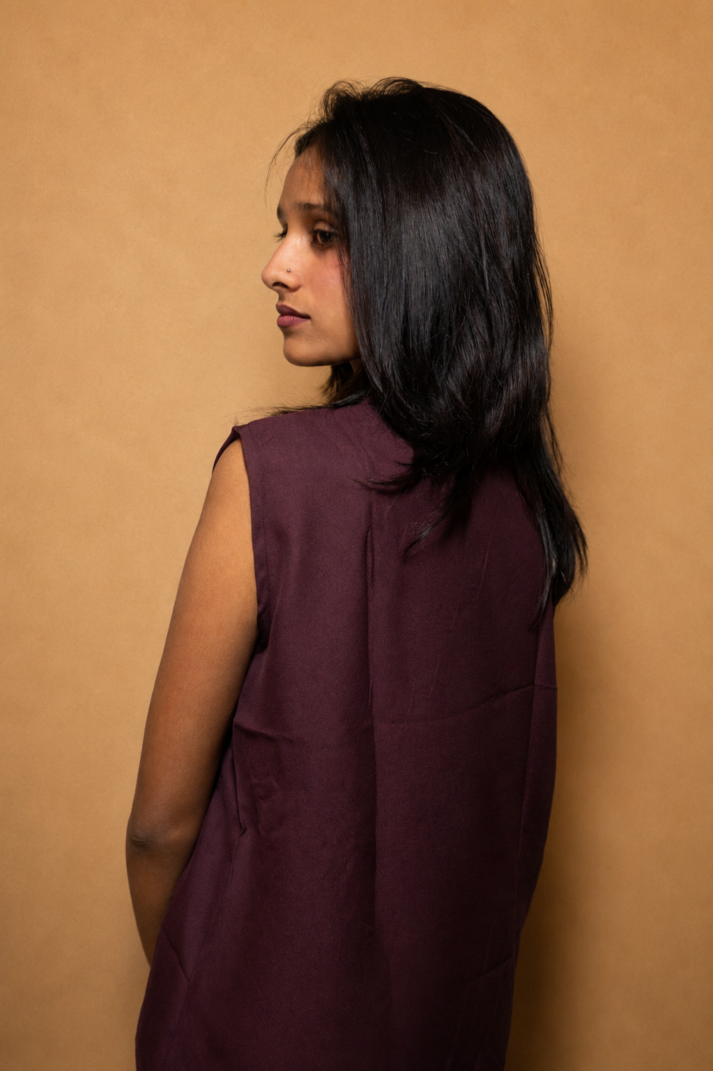 Western Top with Neck Tie