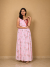 Pink Asymmetric Neckline Dress