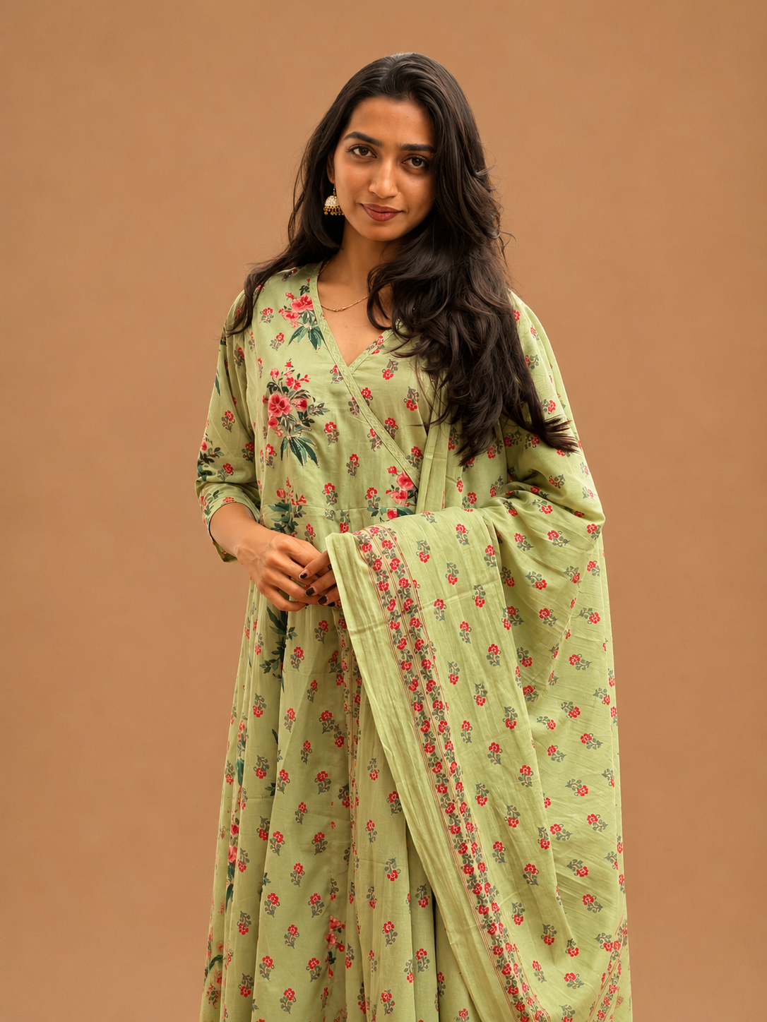 Gulmohar Angarakha Suit Set