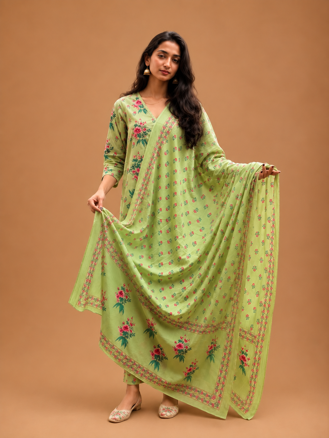 Gulmohar Angarakha Suit Set