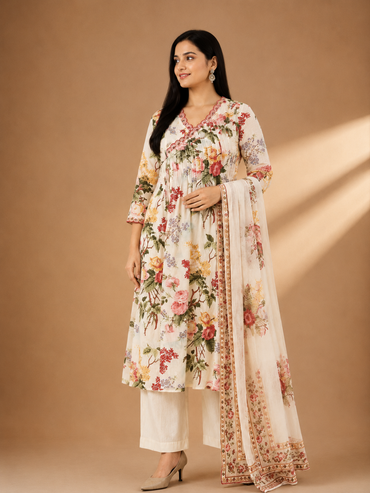 Floral Charm Suit Set