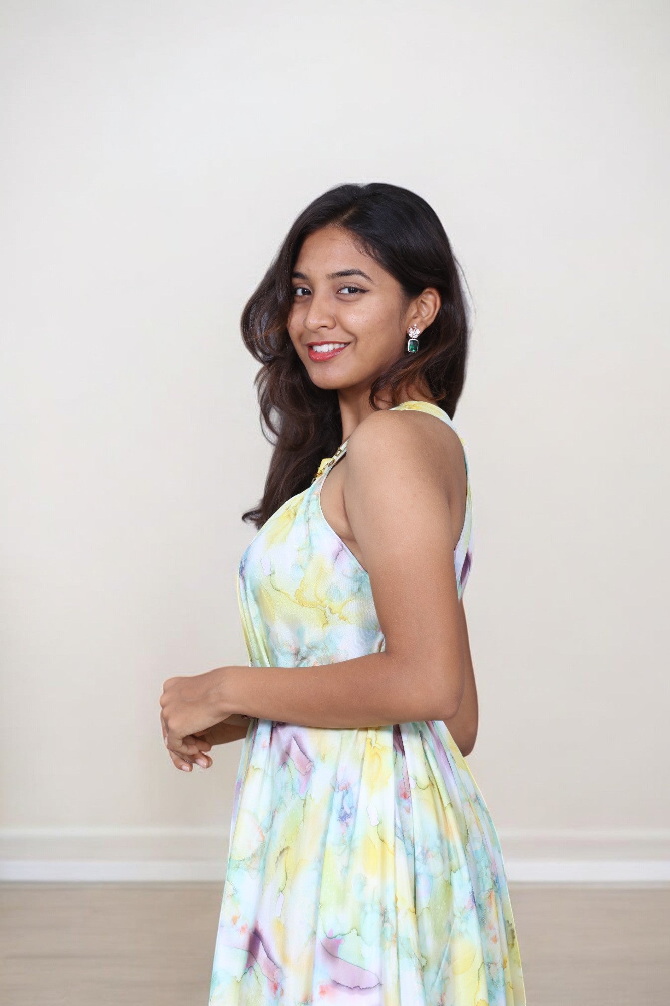 Halter Neck Maxi Dress - AZZLIAS WARDROBE
